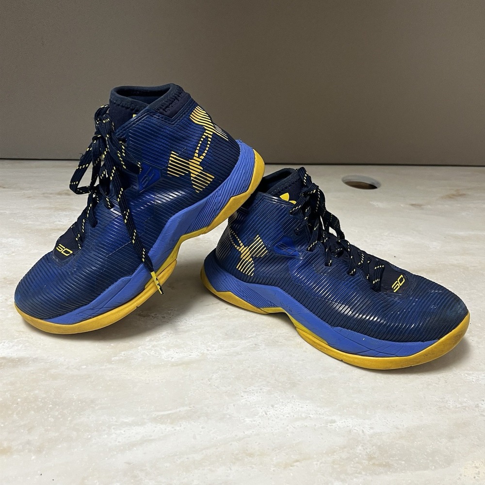 Under Armour "Dub Nation" Stephen Curry Basketball Shoes, Kids Size 3.5Y - Picture 2 of 10